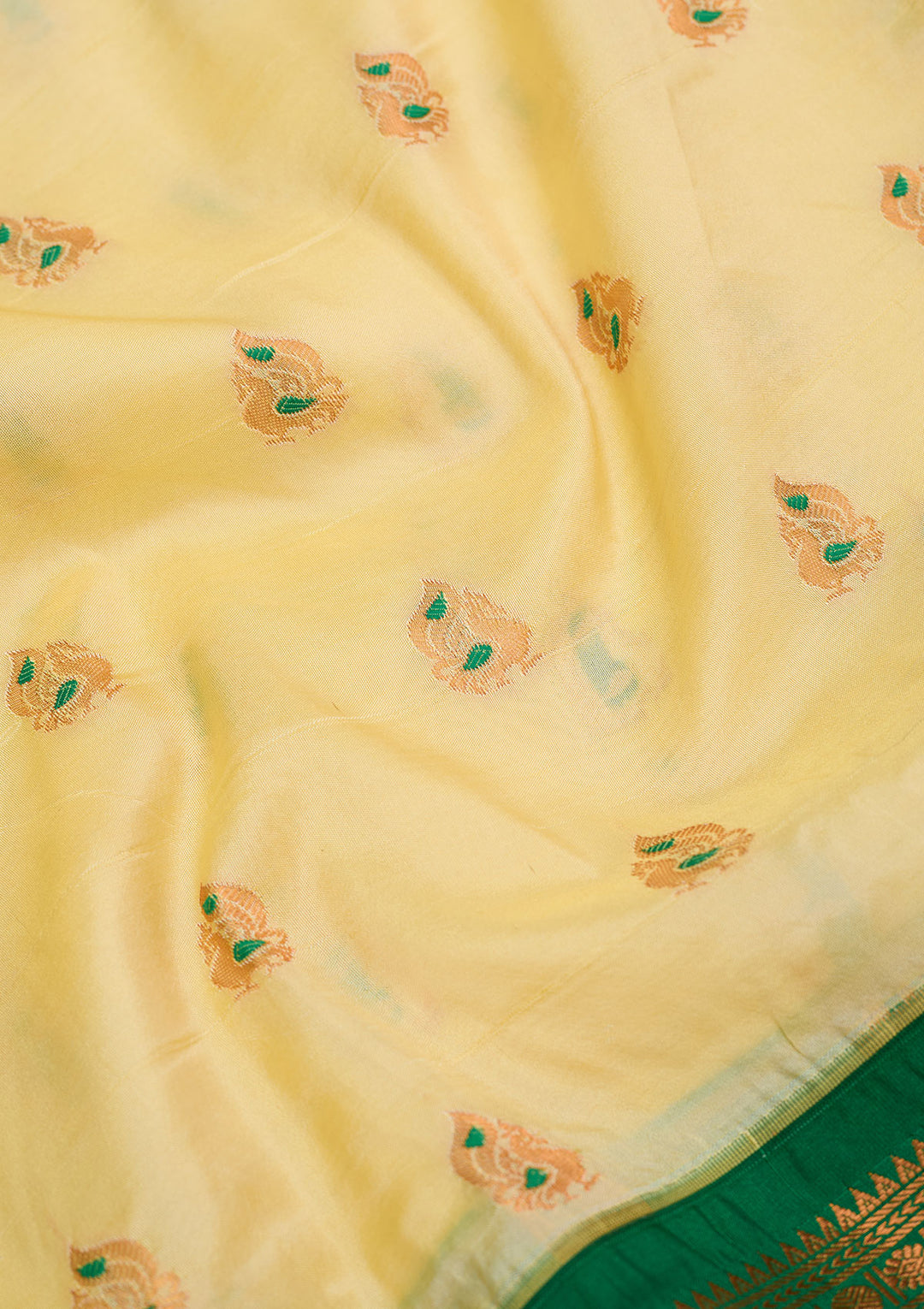 Yellow Zariwork Pure Silk Saree