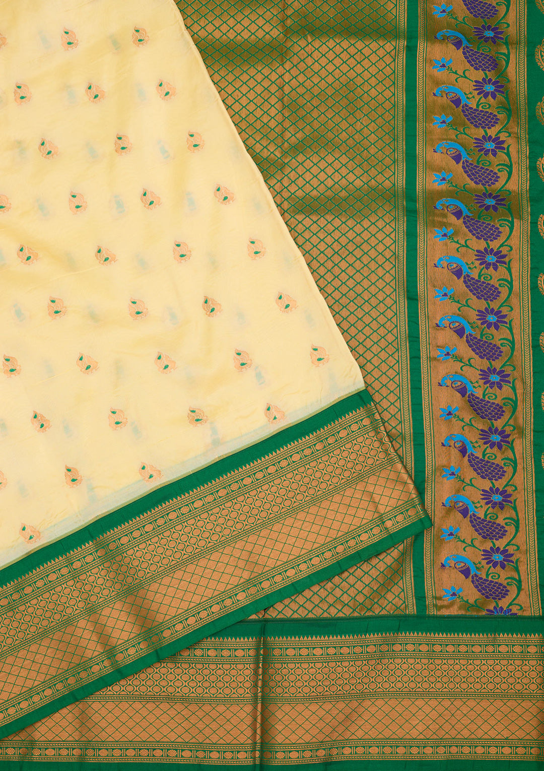 Yellow Zariwork Pure Silk Saree