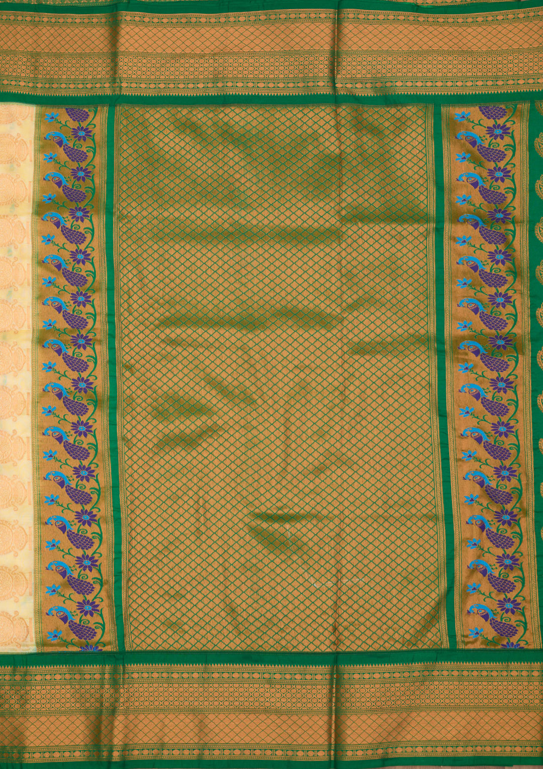 Yellow Zariwork Pure Silk Saree