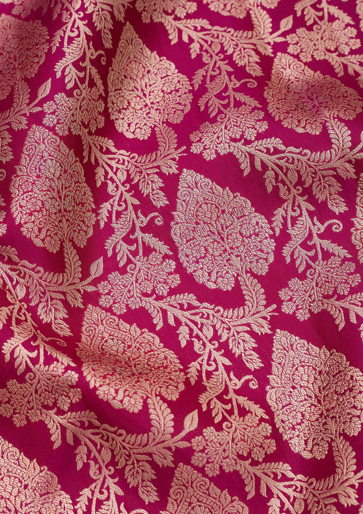 Purple Zariwork Pure Silk Saree