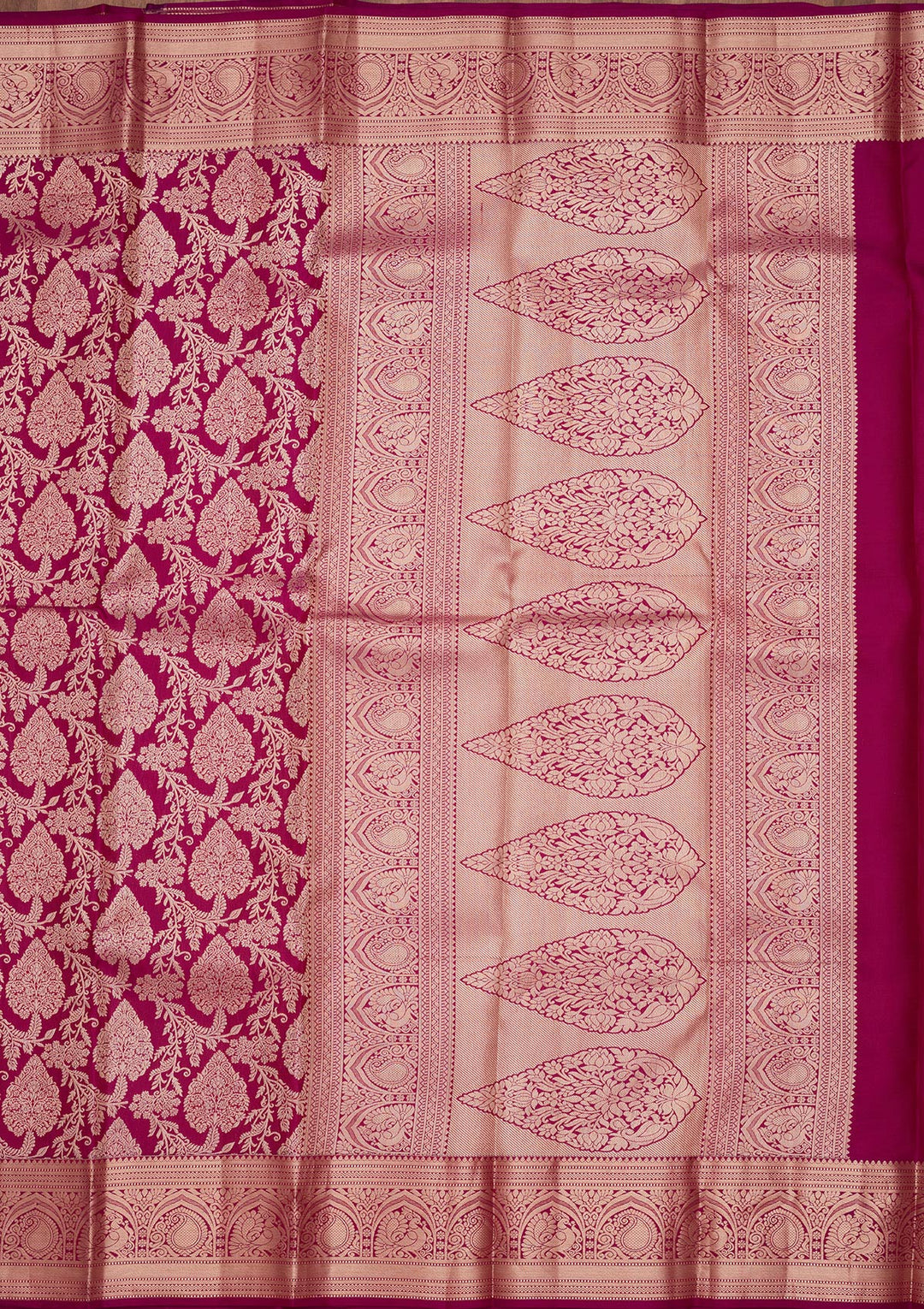 Purple Zariwork Pure Silk Saree