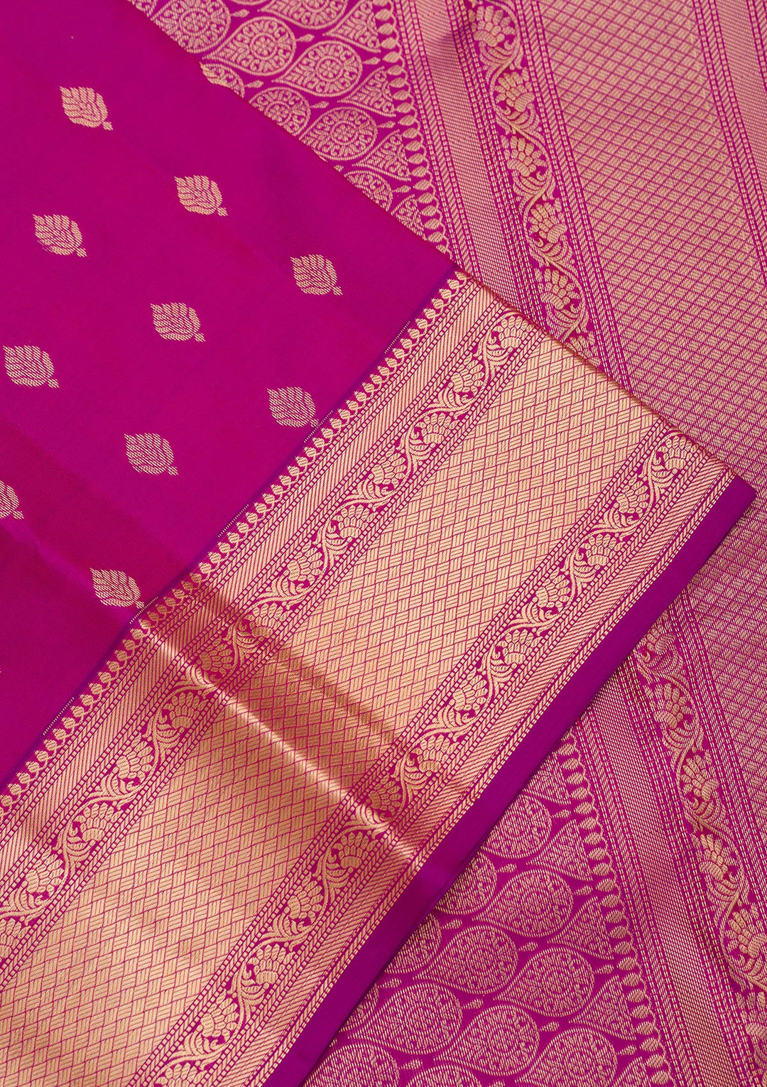 Purple Zariwork Pure Silk Saree