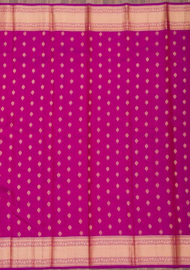 Purple Zariwork Pure Silk Saree