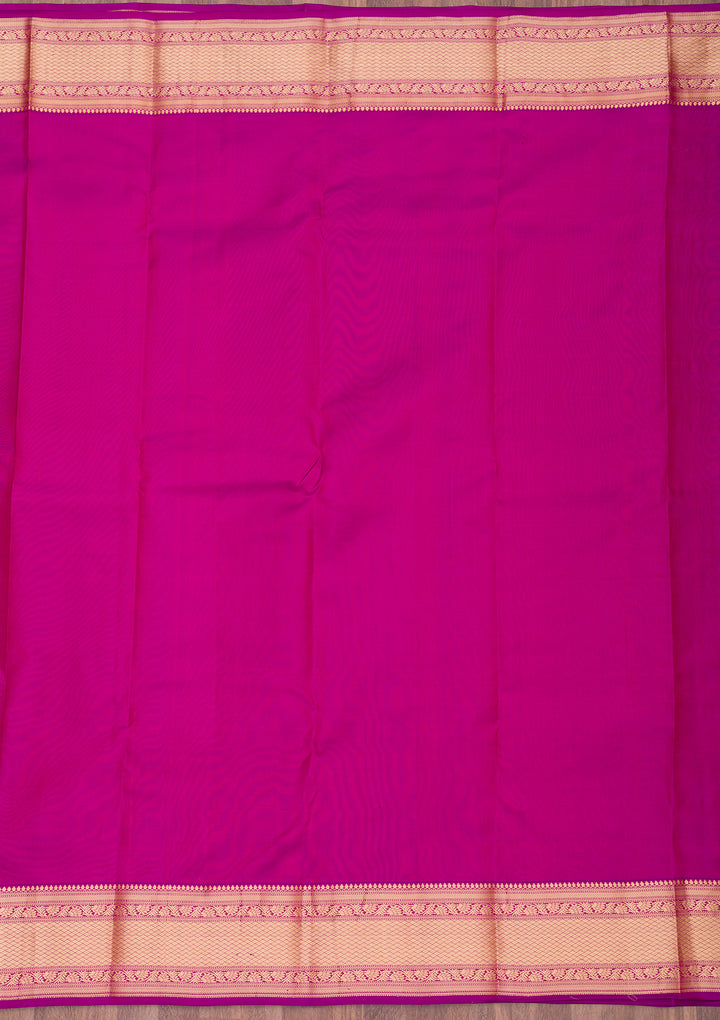 Purple Zariwork Pure Silk Saree