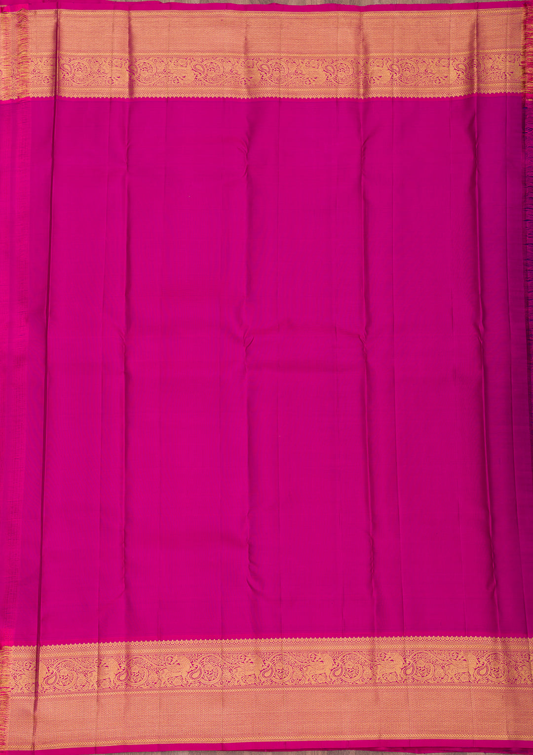 Royal Blue Silk Buti Gold Zariwork Saree With Matching Blouse Piece