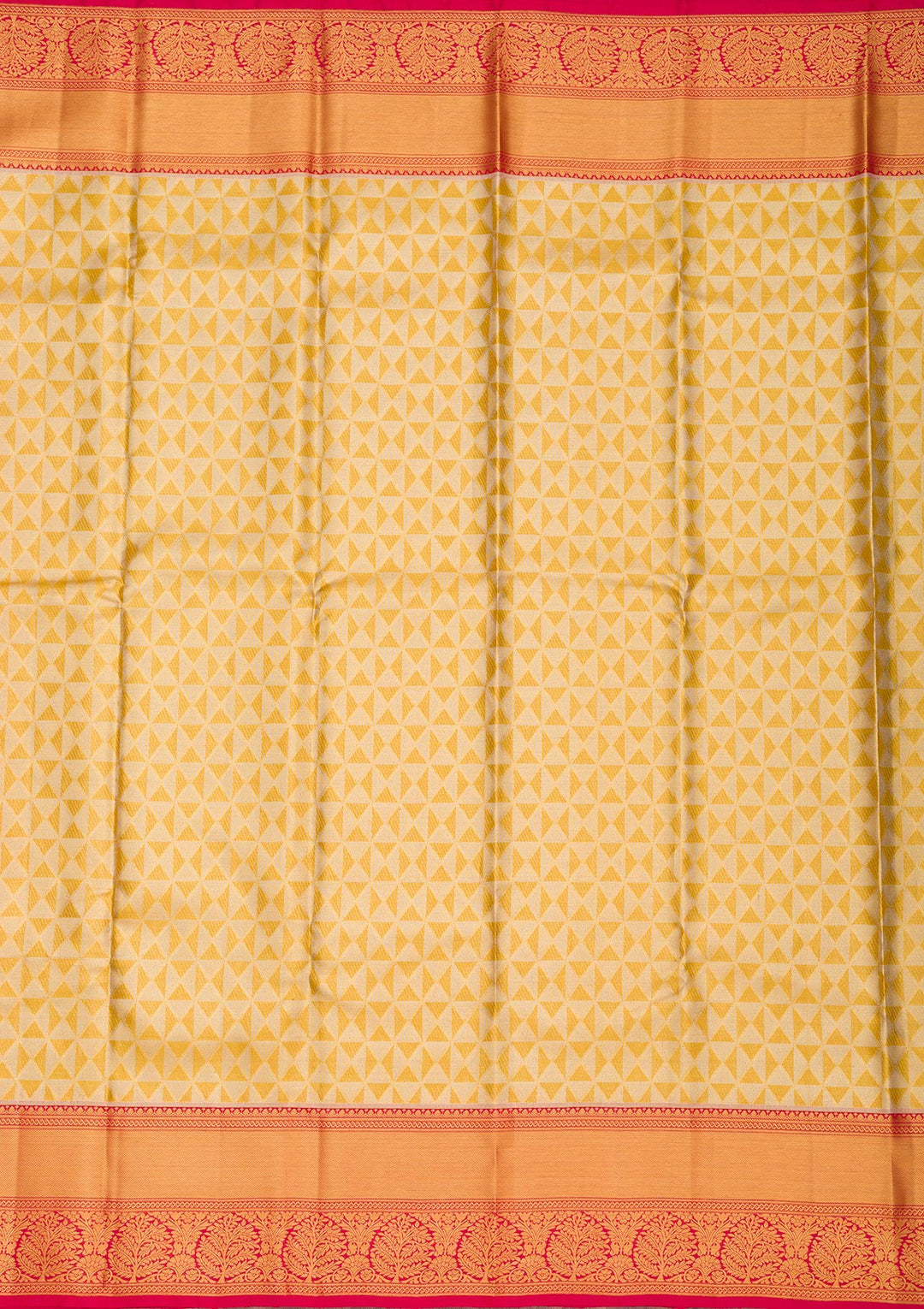 Gold Silk Jaal Gold Zariwork Saree With Matching Blouse Piece