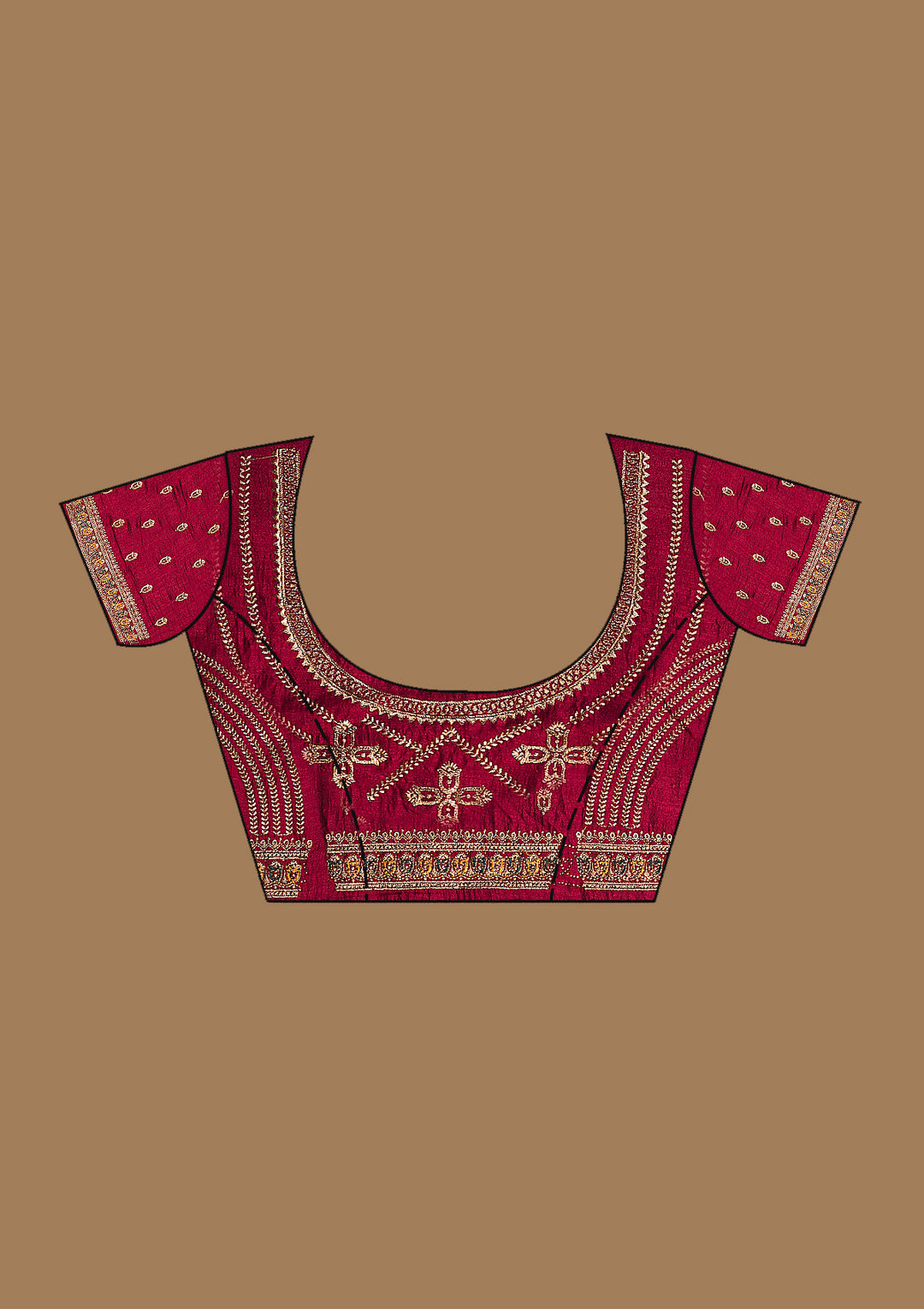 Bottle Green Gold Zariwork Soft Raw Silk Saree