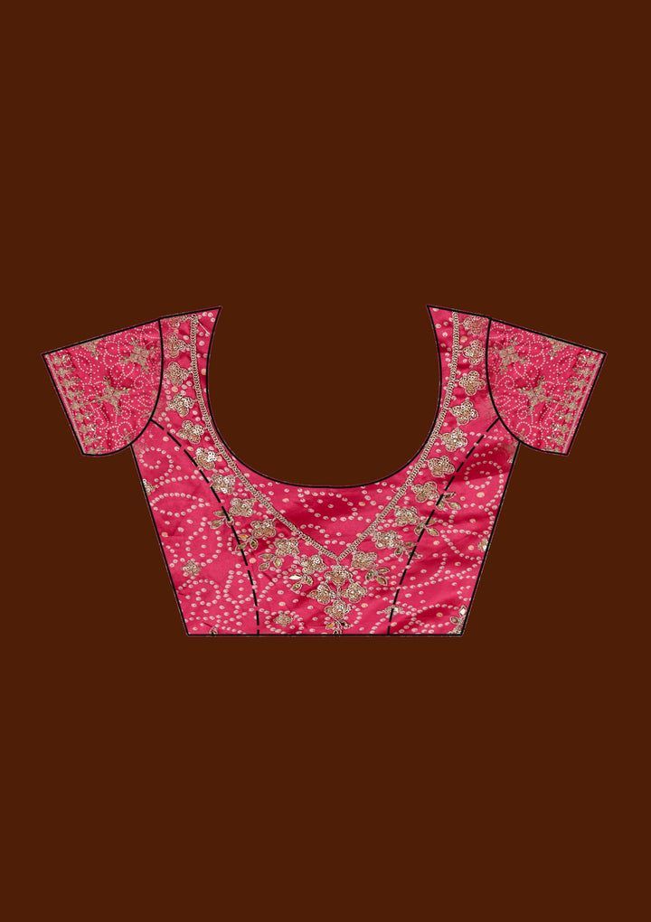 Lemon Yellow Gotapatti Tissue Saree