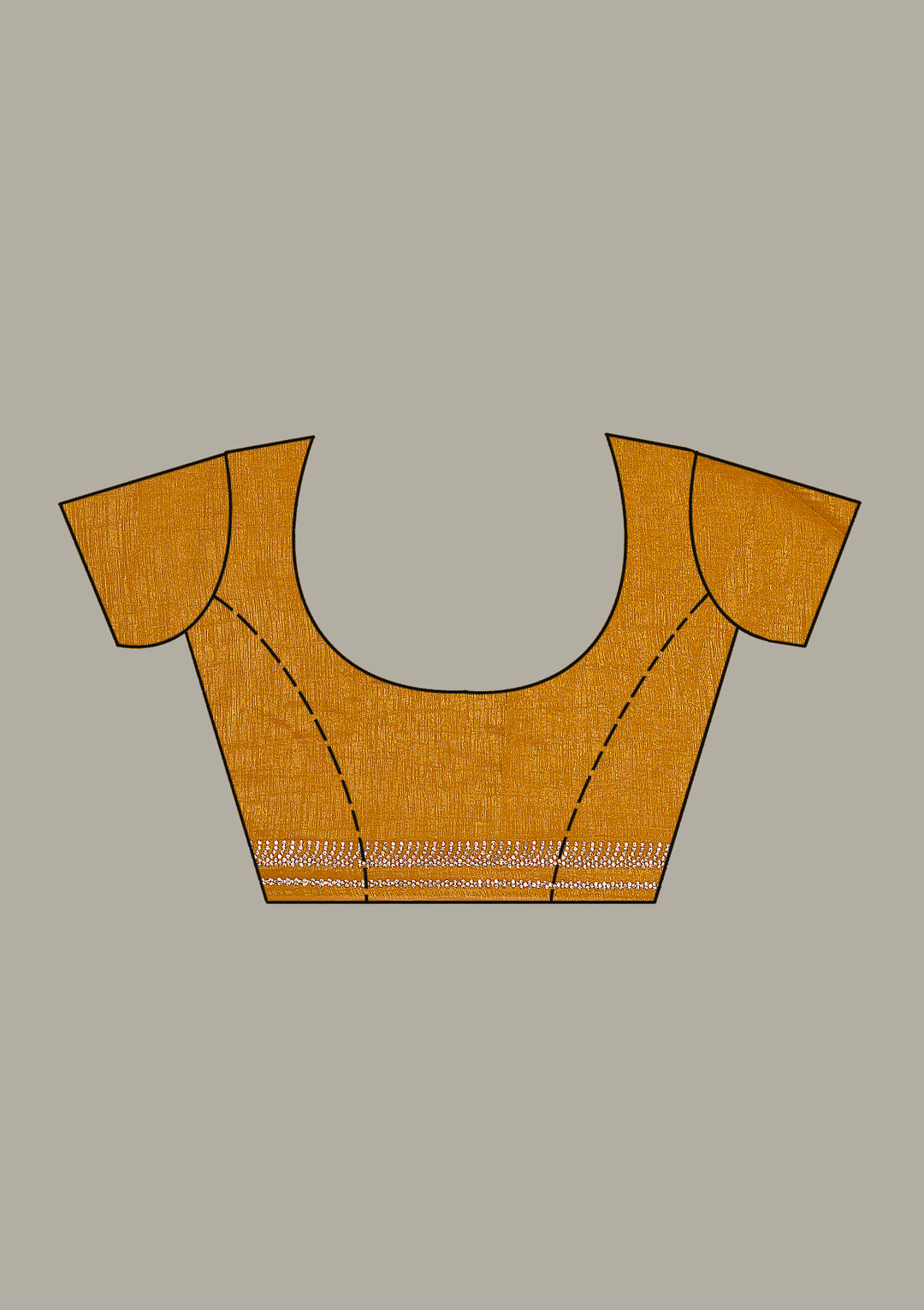 Mustard Threadwork Georgette Saree