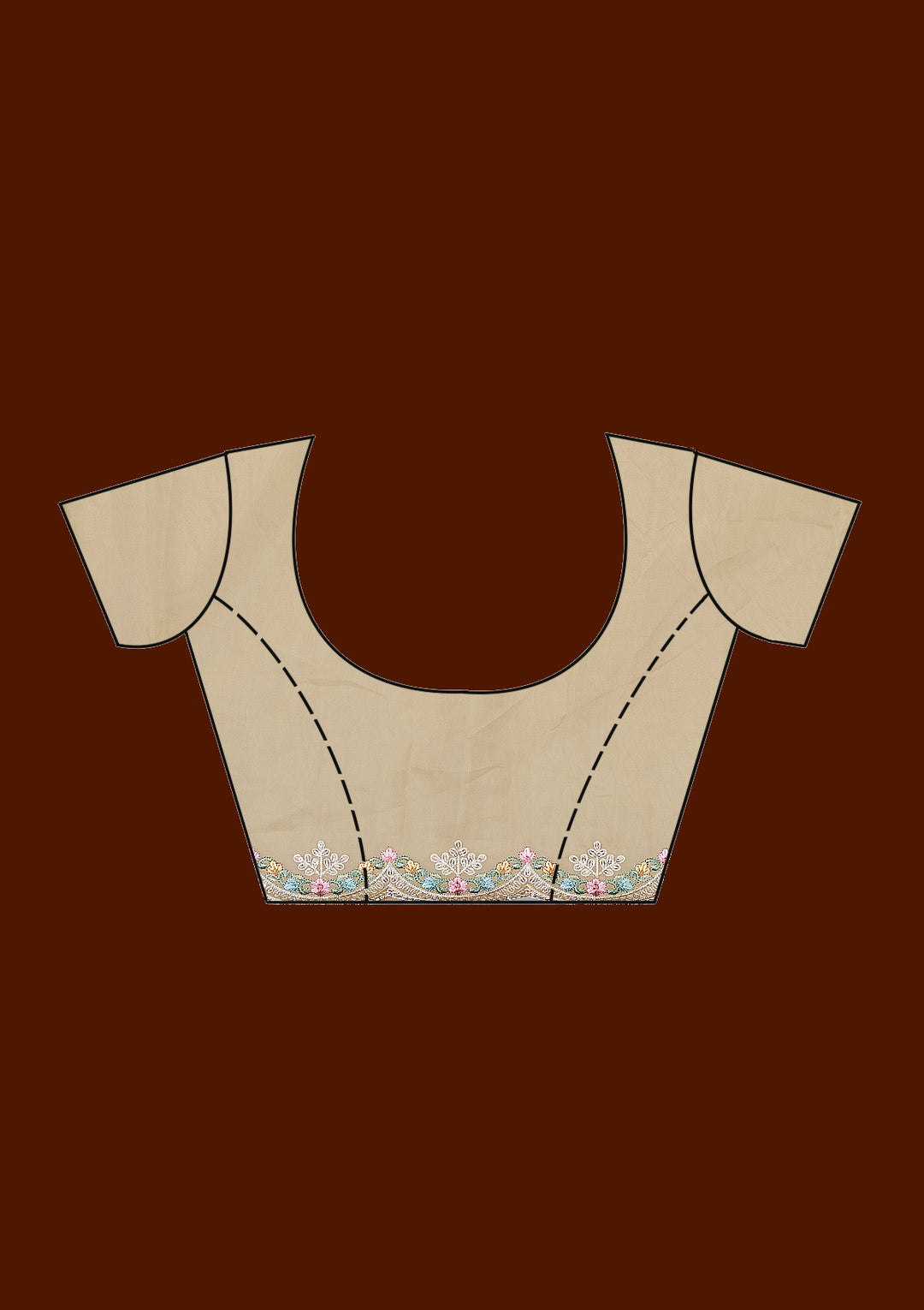 Yellow Threadwork Tissue Saree