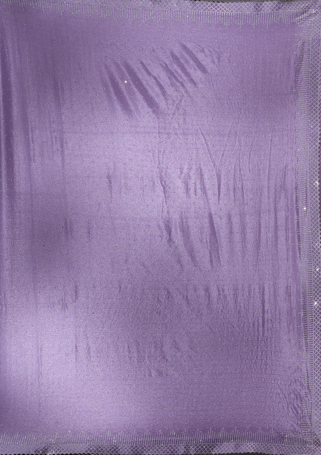 Violet Silver Stonework Satin Saree