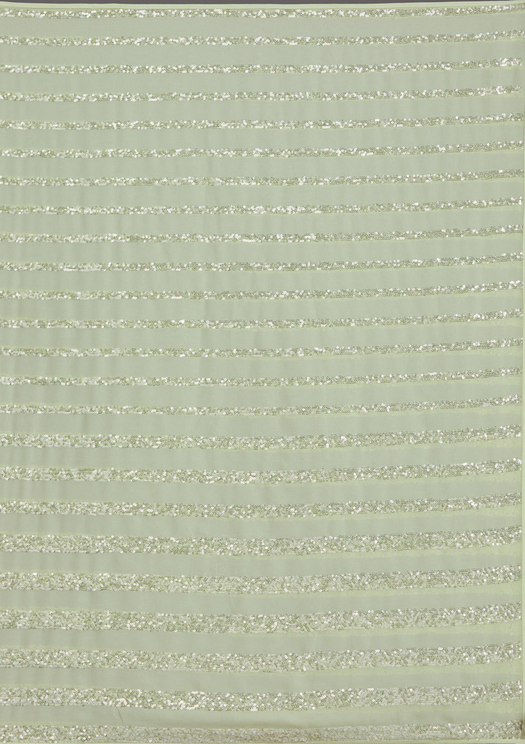 Pista Green Sequins Georgette Saree