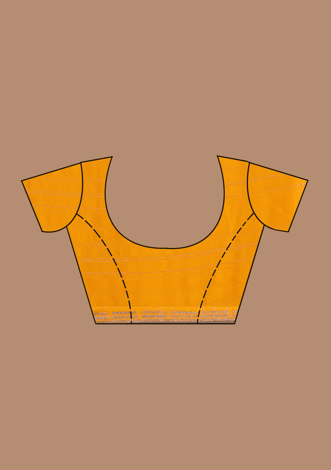 Yellow Stonework (Gold) Chiffon Saree