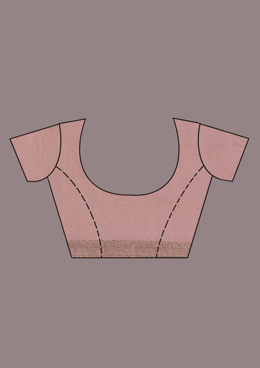 Onion Pink Tissue Gold Stonework Saree With Matching Blouse Piece
