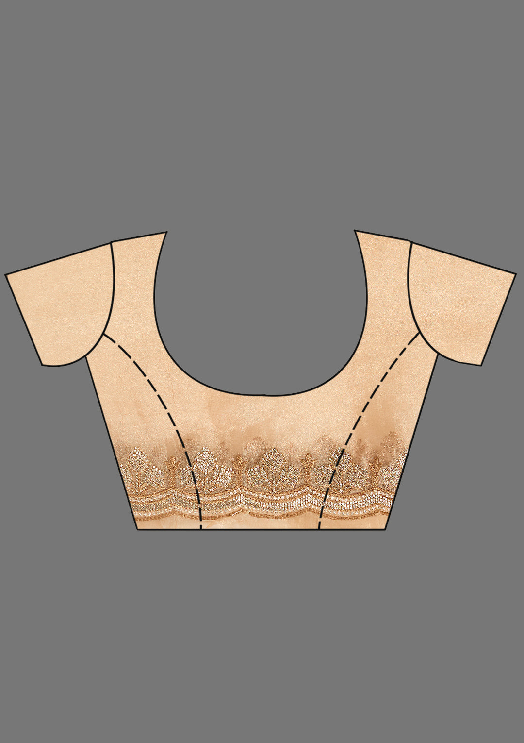 Gold Tissue Gold Stonework Saree With Matching Blouse Piece