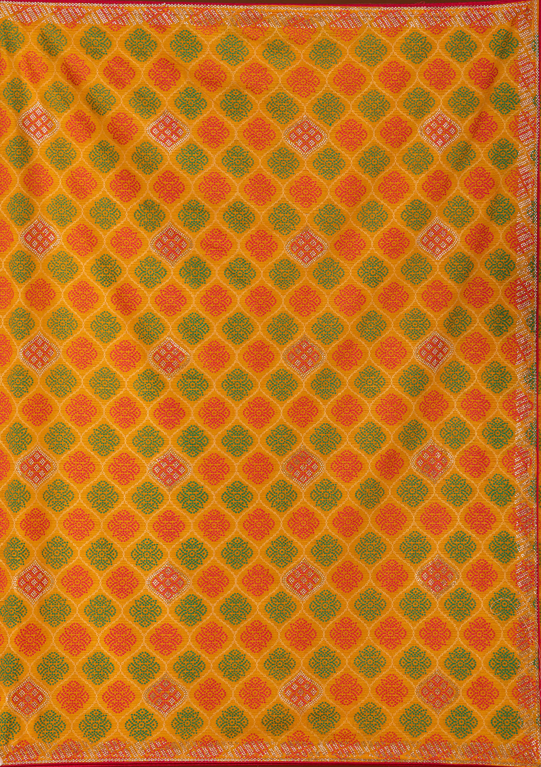 Mustard Stonework (Gold) Georgette Saree