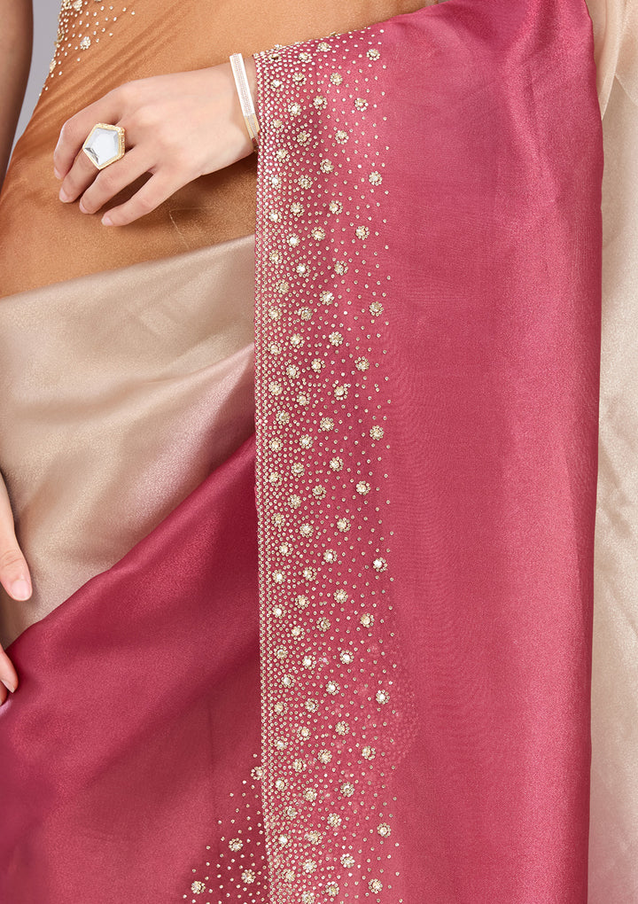 Gold Stonework (Gold) Tissue Saree