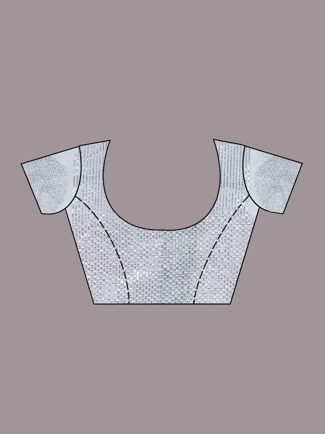 Sky Blue Sequins Organza Saree