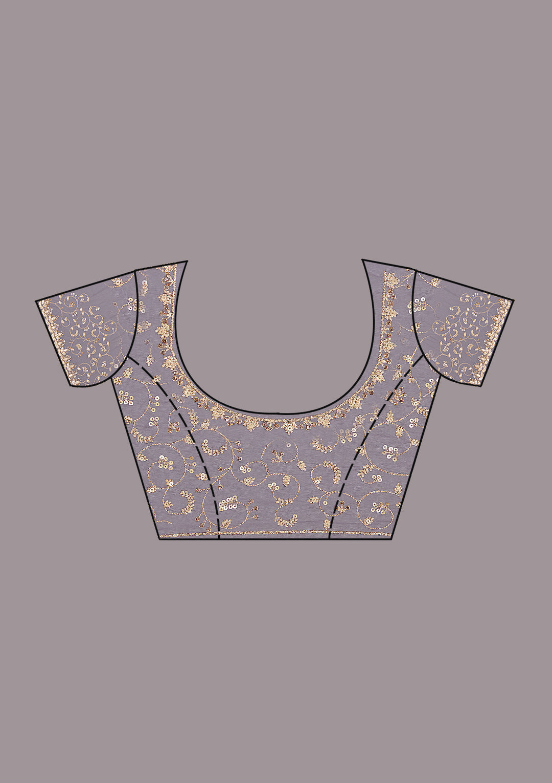 Onion Pink Cutdana Tissue Saree