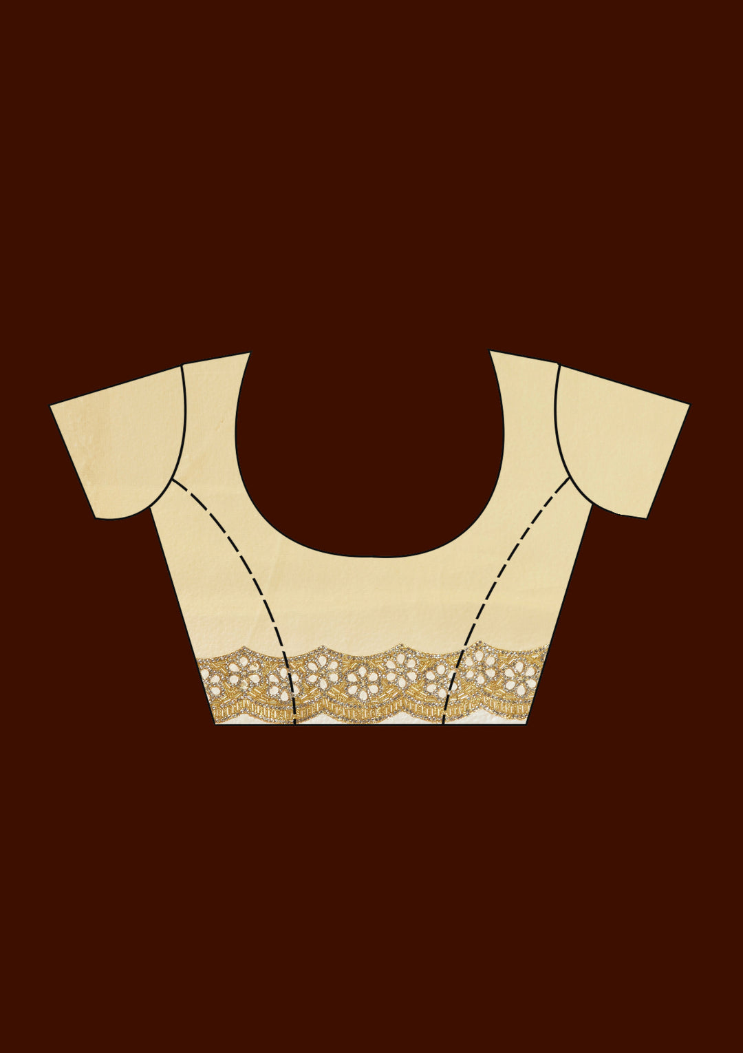 Gold Cutdana Tissue Saree