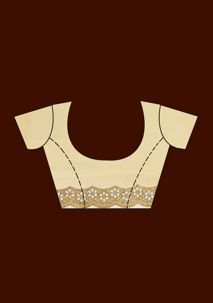 Gold Cutdana Tissue Saree