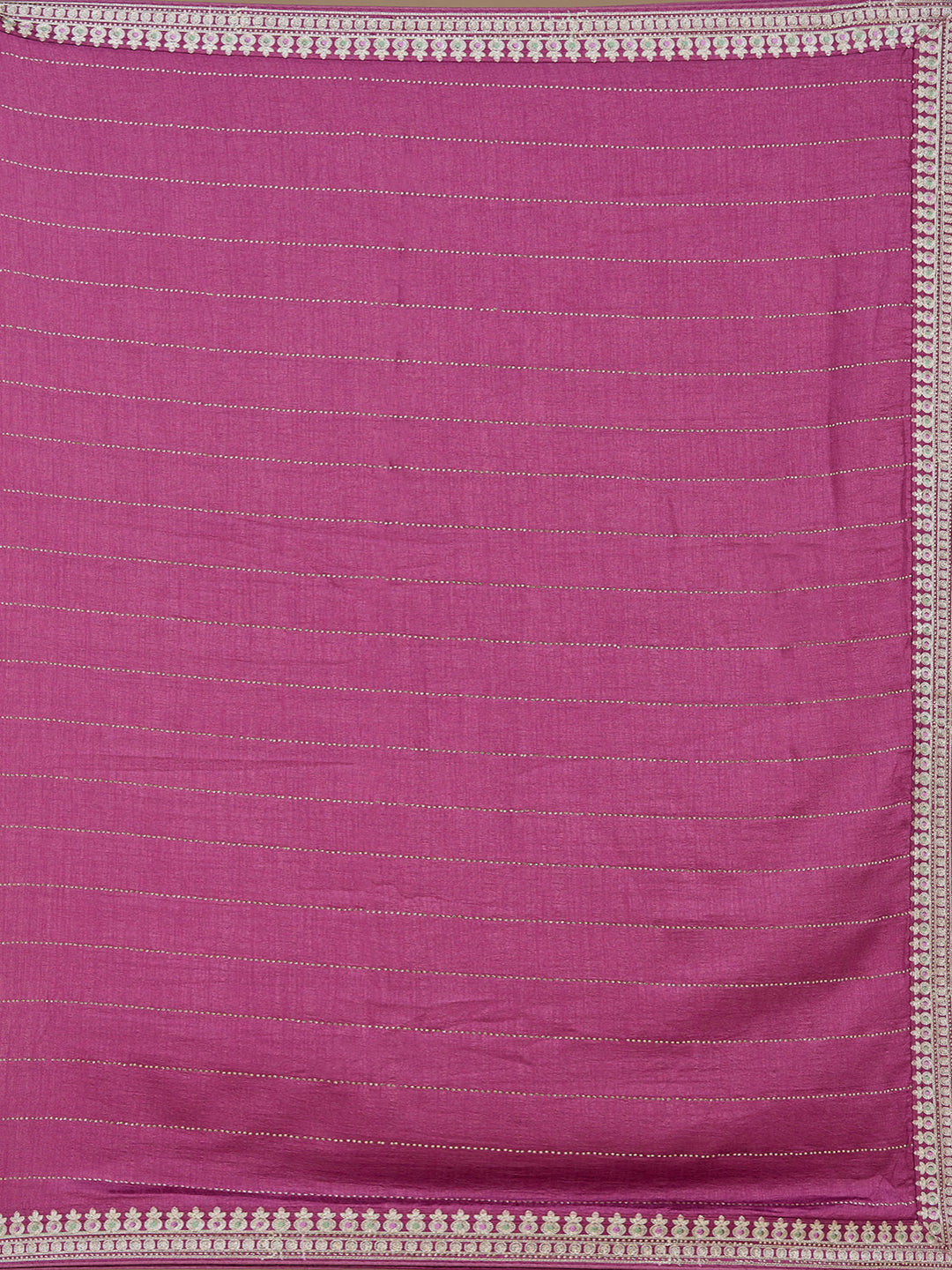 Dark Lavender Soft Raw Silk Gold Zariwork Saree With Matching Blouse Piece