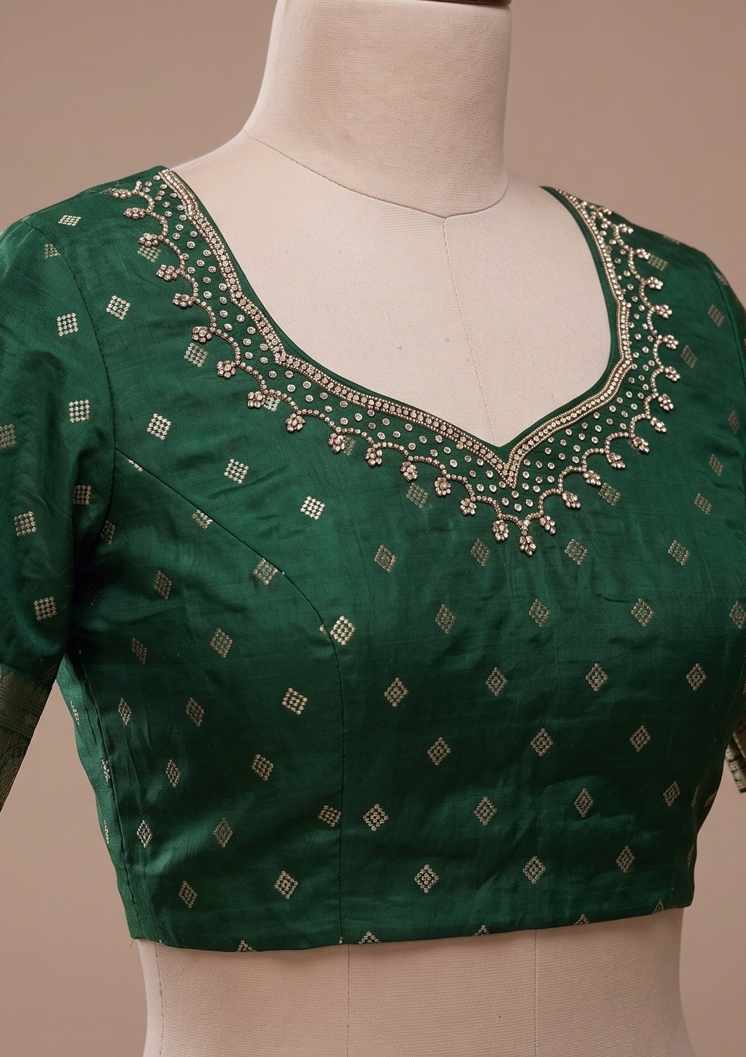 Green Banarasi Silk Saree