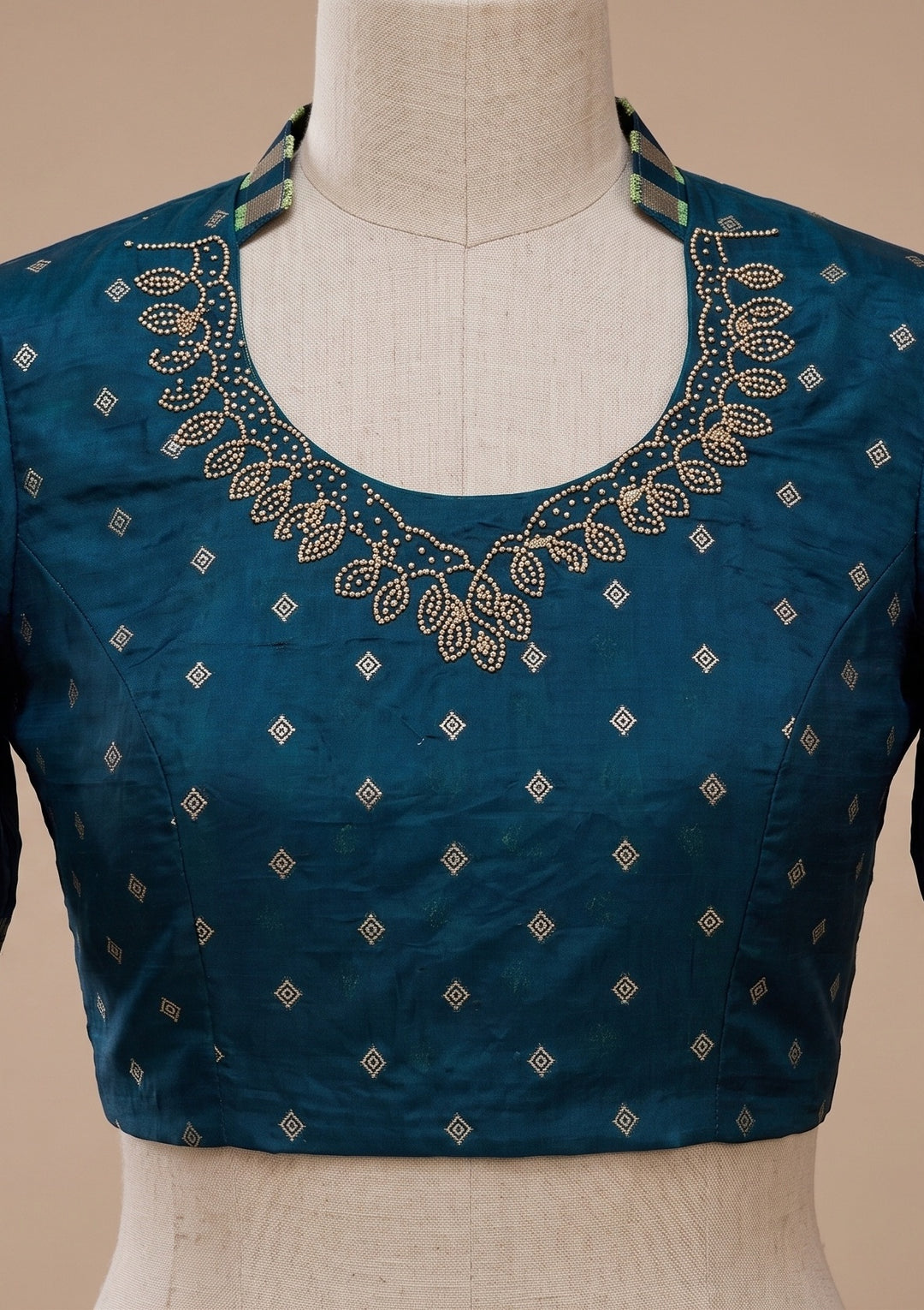 Turquoise Blue Banarasi Silk Saree