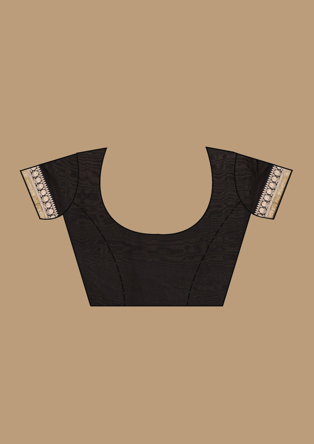 Black Cording Tissue Saree