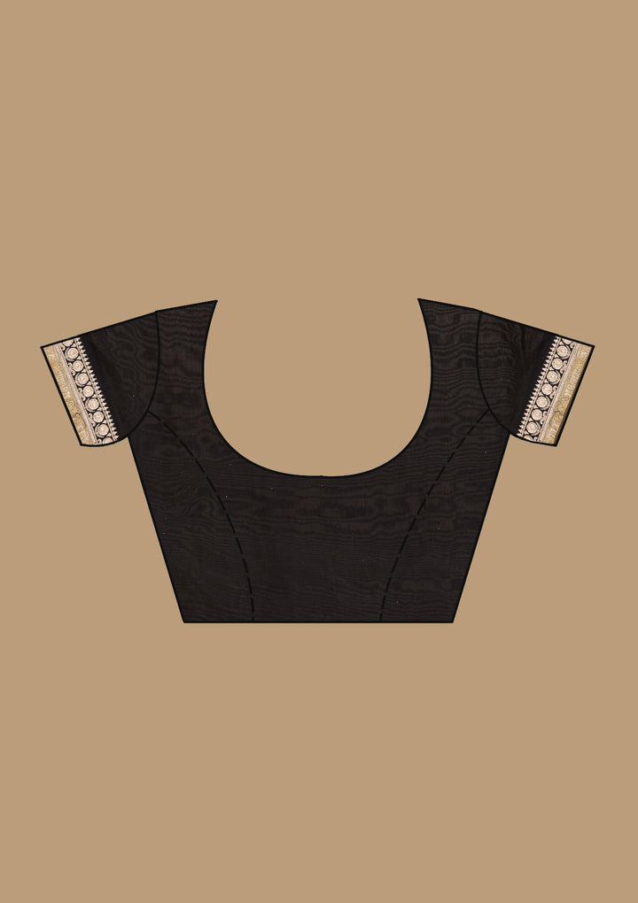 Black Cording Tissue Saree