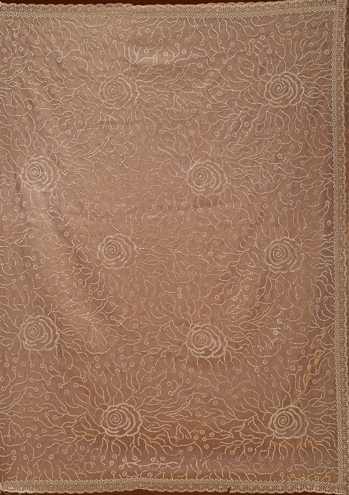 Gold Stonework (Gold) Tissue Saree