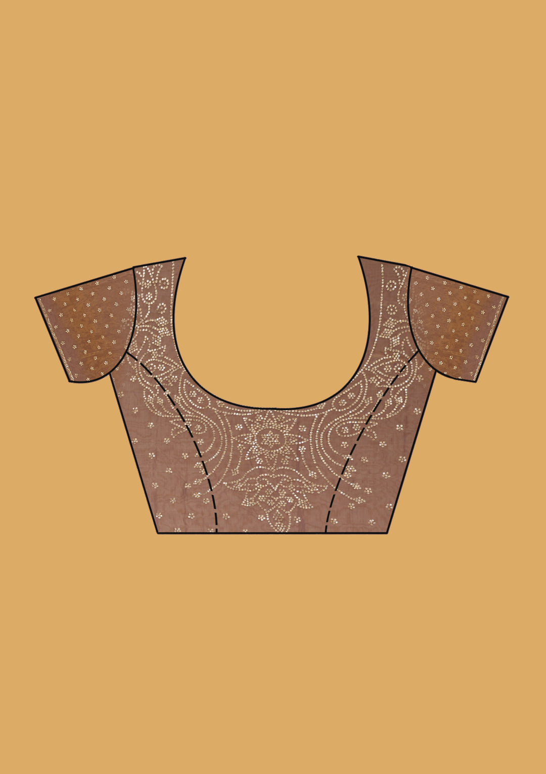 Gold Stonework (Gold) Tissue Saree