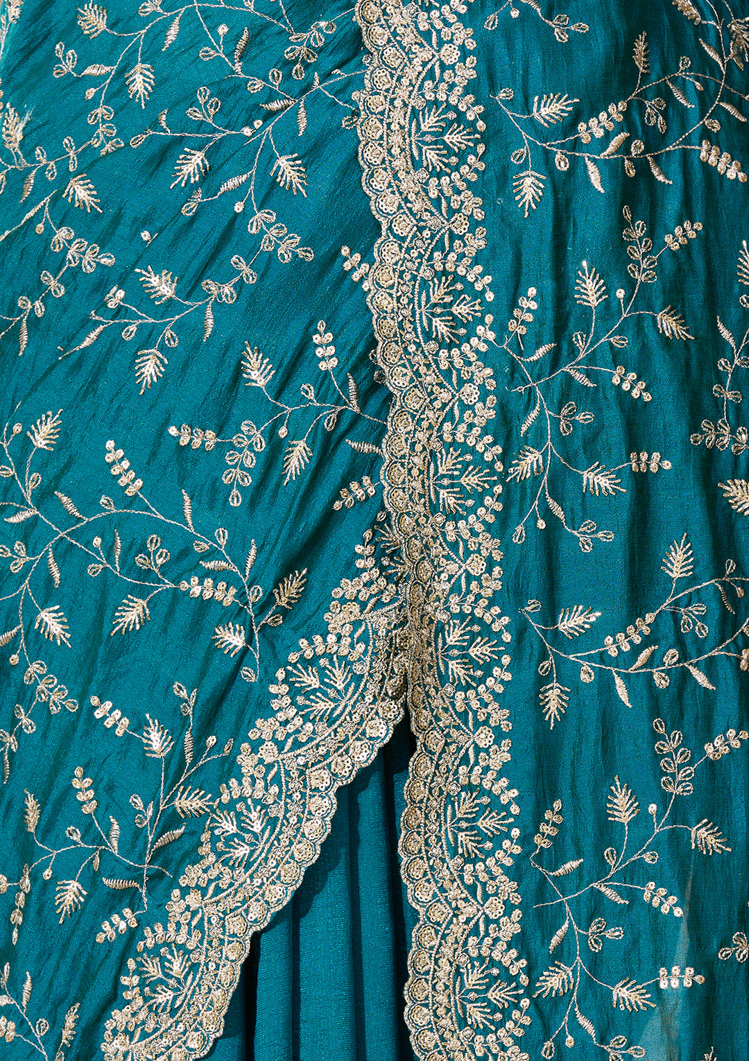 Royal Blue Soft Raw Silk Sequins Saree With Matching Blouse Piece