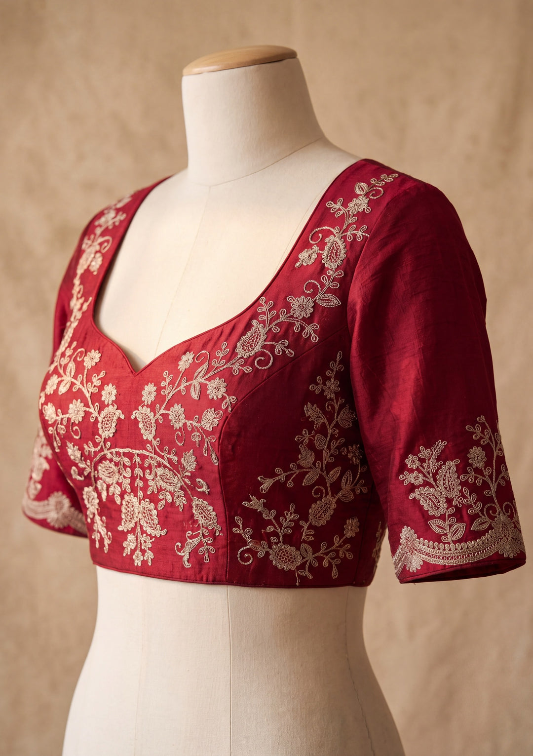 Off White Tissue Gold Stonework Saree With Matching Blouse Piece