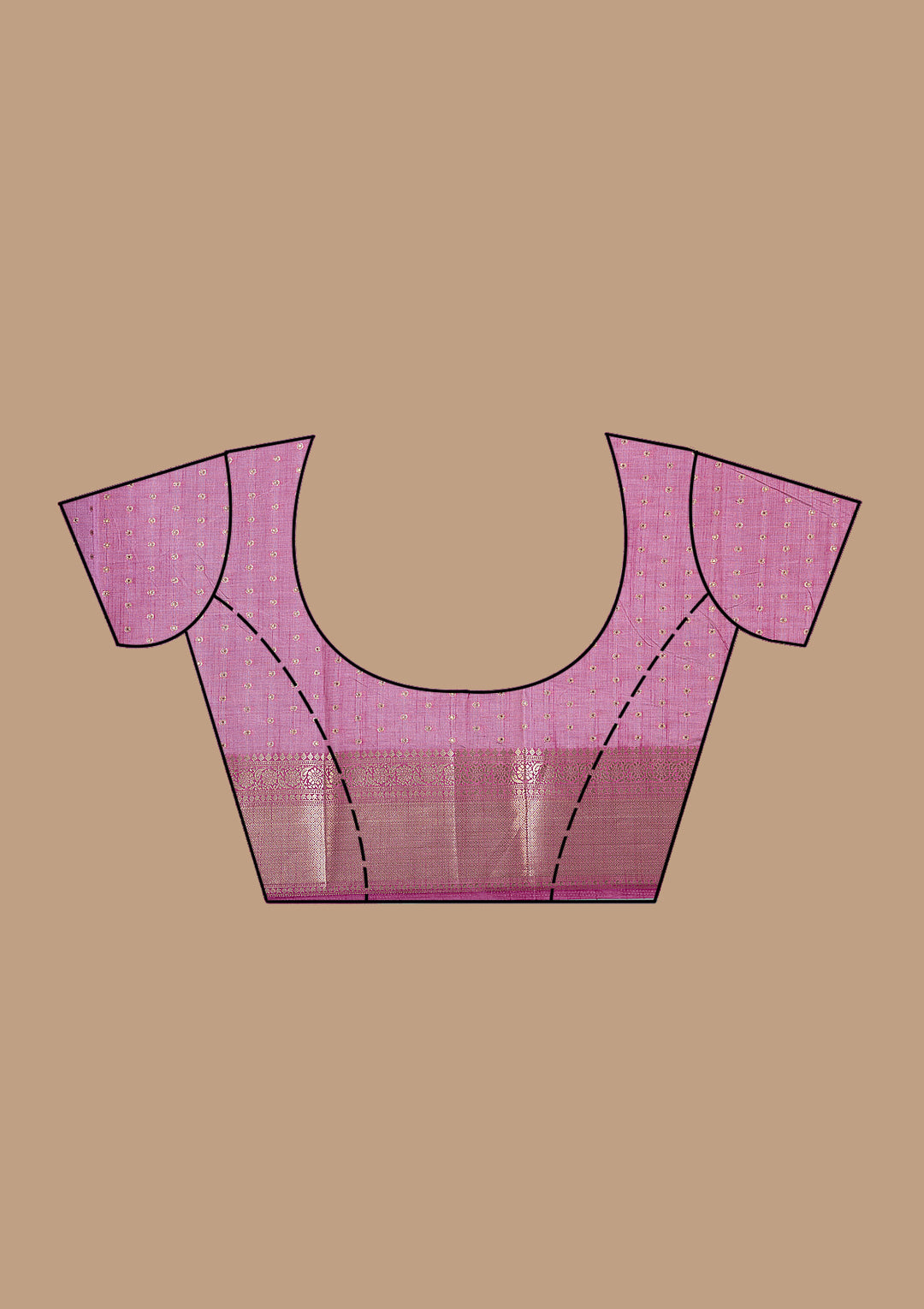 Lavender Zariwork (Gold) Tussar Silk Saree