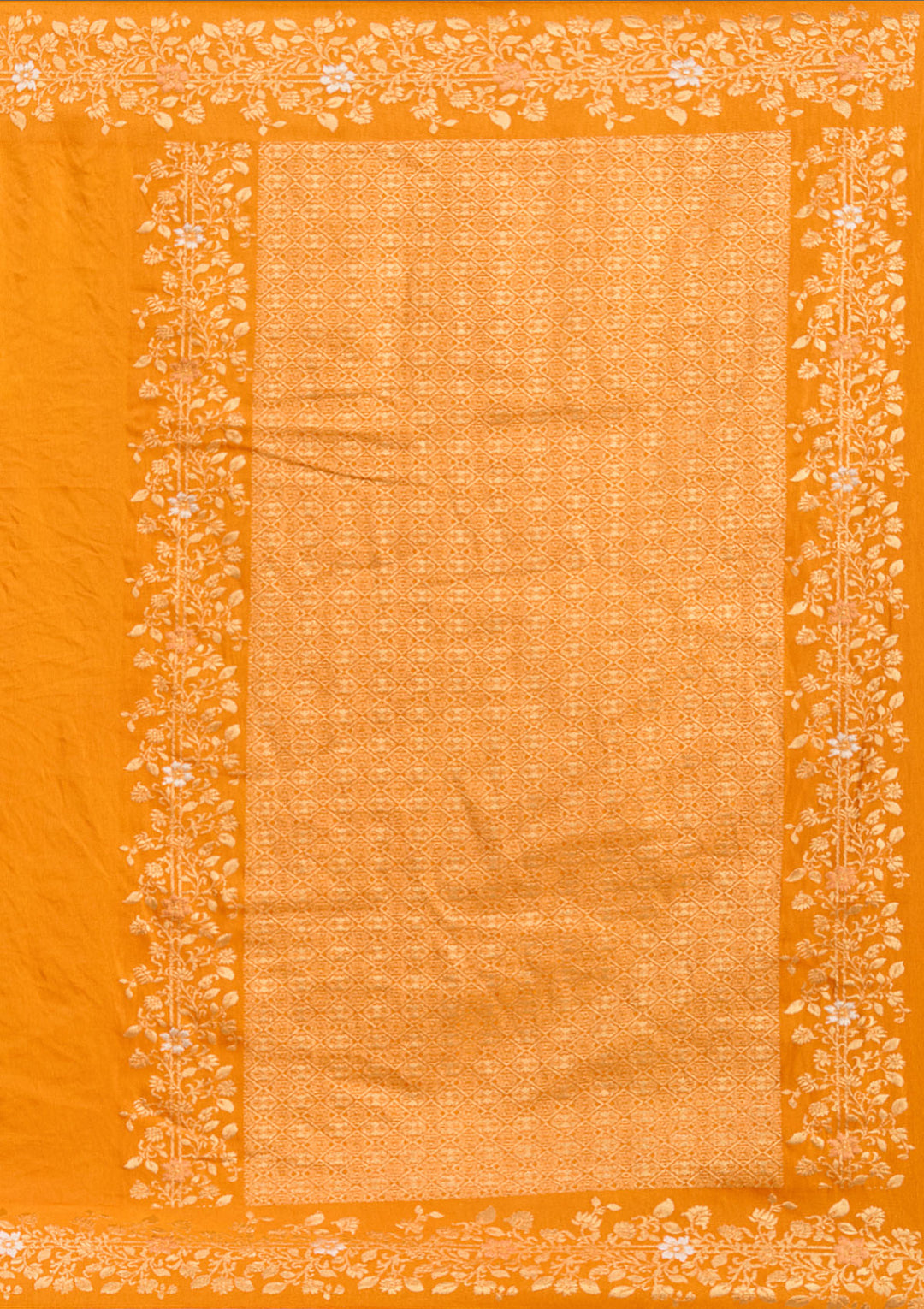 Mustard Banarasi Silk Saree