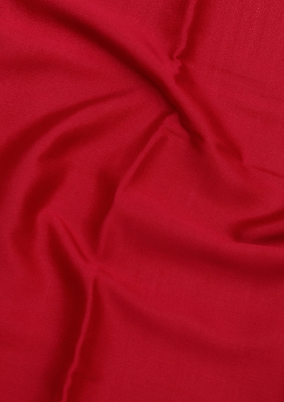 Rani Pink Crepe Plain Saree With Matching Blouse Piece