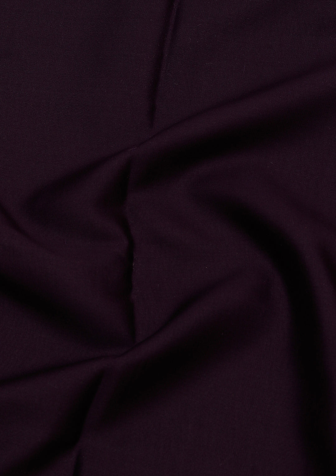 Navy Blue Crepe Plain Saree With Matching Blouse Piece