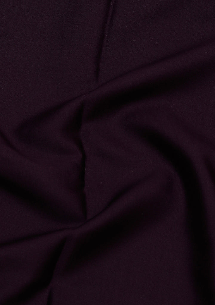 Navy Blue Crepe Plain Saree With Matching Blouse Piece