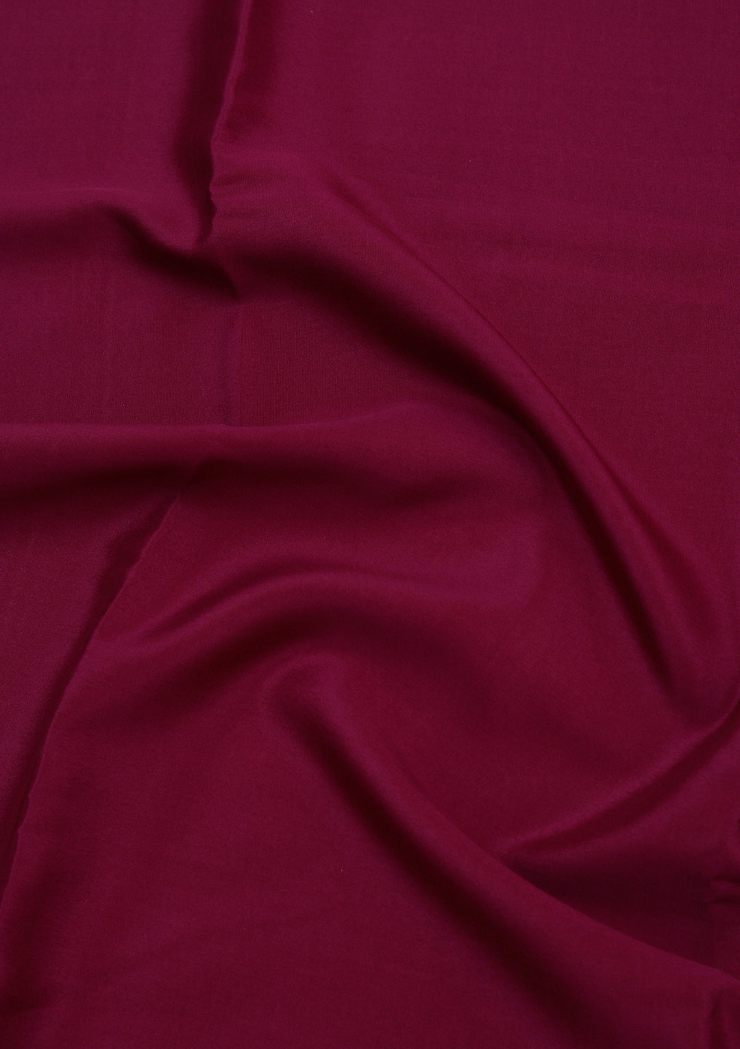 Purple Crepe Plain Saree With Matching Blouse Piece