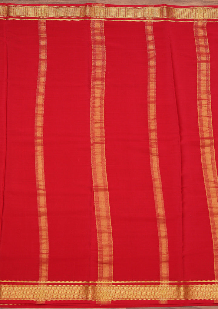 Purple Crepe Plain Saree With Matching Blouse Piece