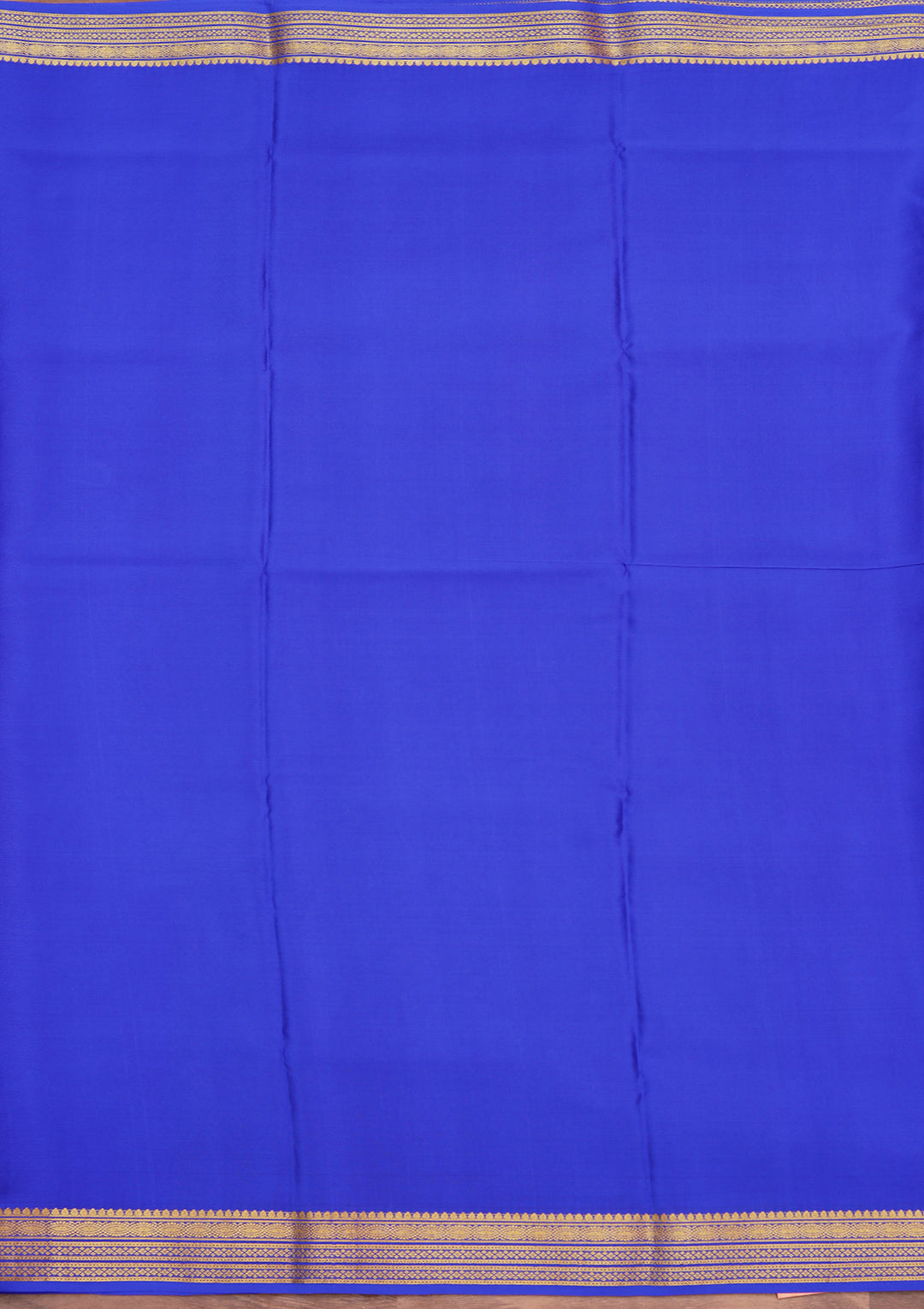Royal Blue Crepe Buti Saree With Matching Blouse Piece