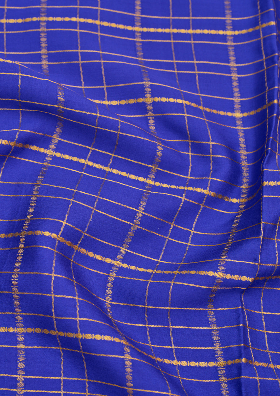 Royal Blue Zariwork Pure Crepe Silk_Saree