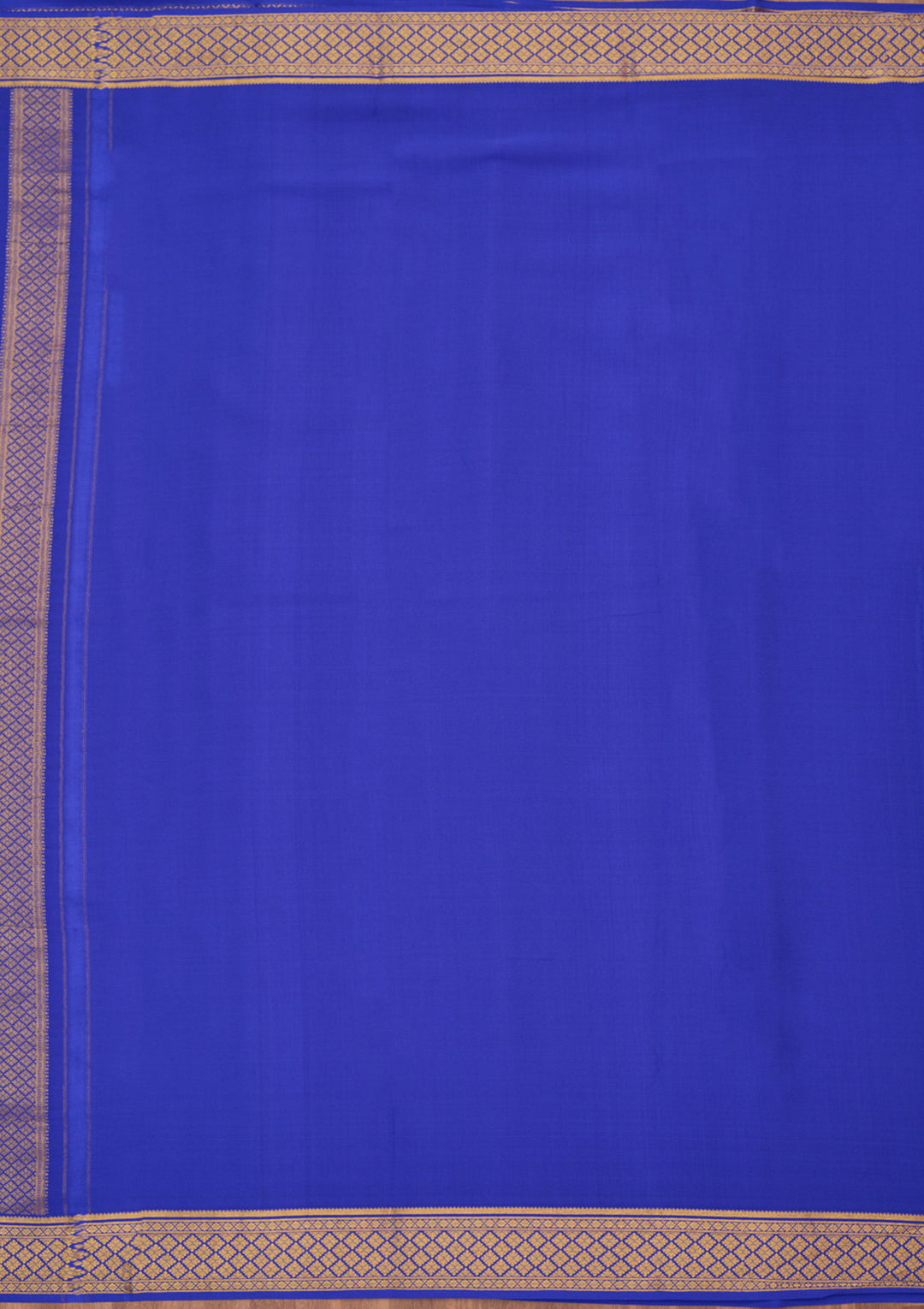 Royal Blue Zariwork Pure Crepe Silk_Saree