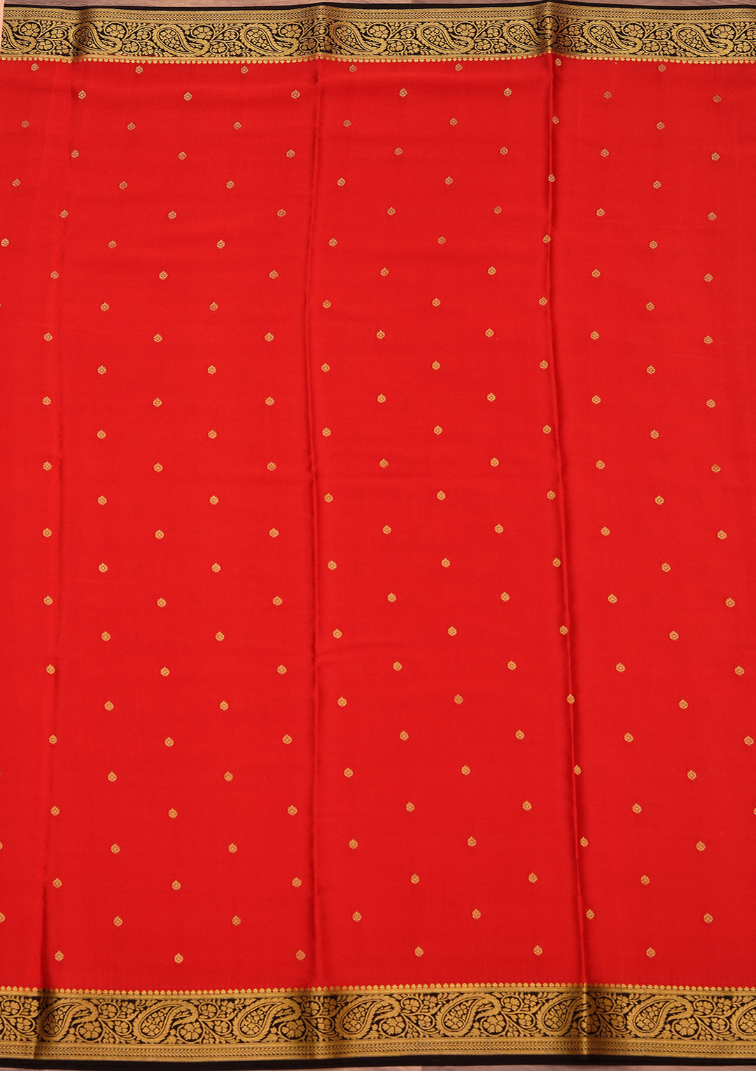 Red Zariwork Pure Crepe Silk_Saree