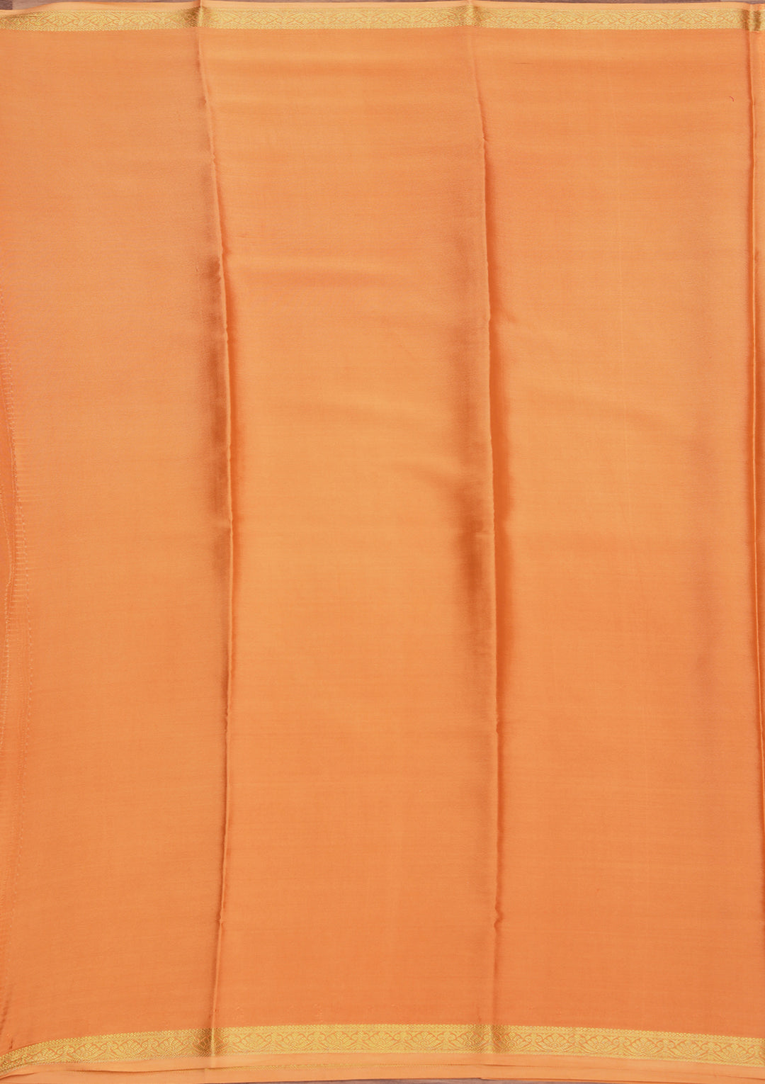 Mustard Yellow Crepe Stripes Saree With Matching Blouse Piece