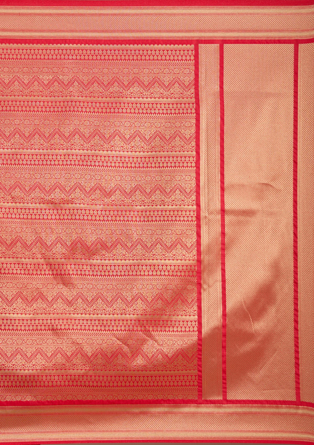 Red Zariwork Art Silk Saree