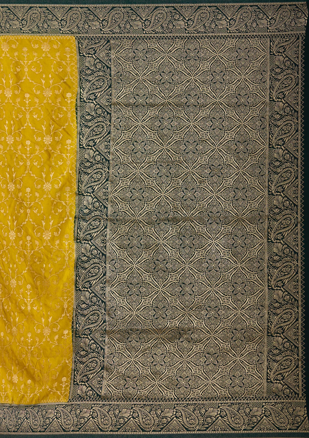 Yellow Zariwork (Gold) Art Silk Silk_Saree