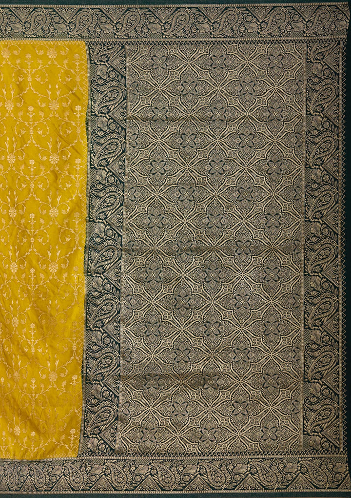 Yellow Zariwork (Gold) Art Silk Silk_Saree