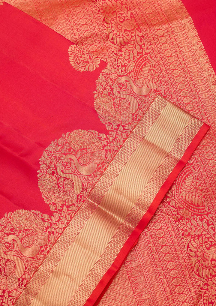 Pink Silk Buti Saree With Matching Blouse Piece